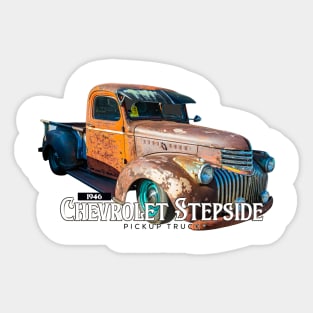 1946 Chevrolet Stepside Pickup Truck Sticker